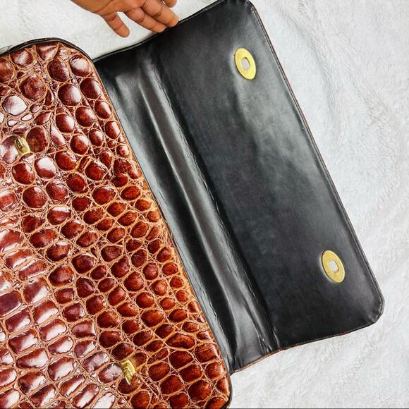 Rare Vintage Atelier Jeannette Leather Croc Embossed set made in Germany - Picture 8 of 16